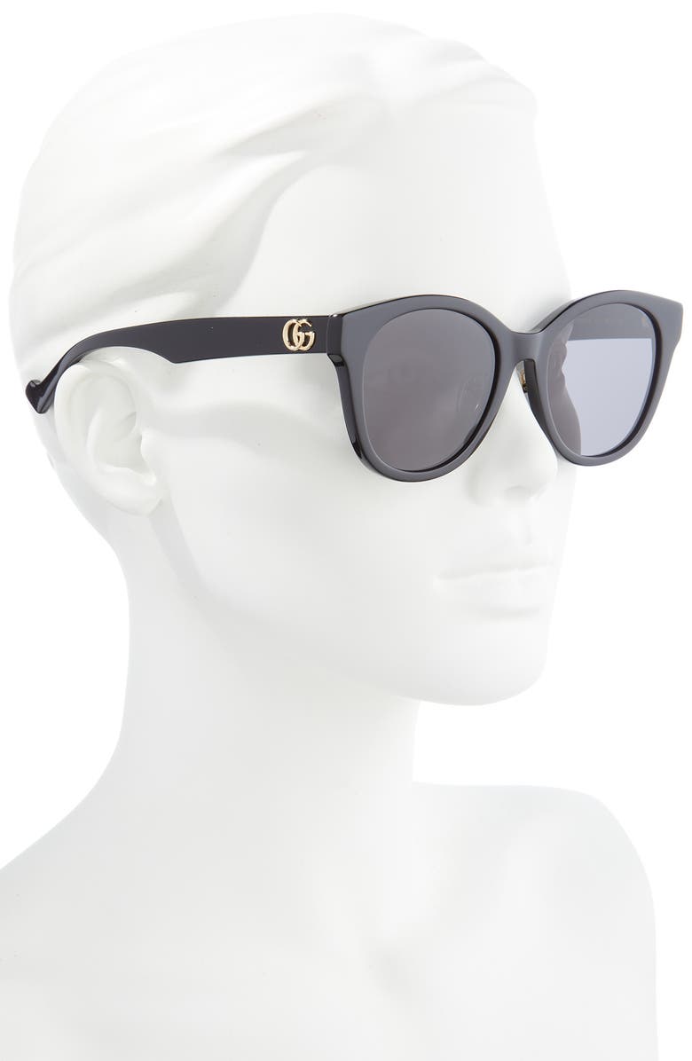 Gucci 56mm Solid Square Sunglasses, Alternate, color,