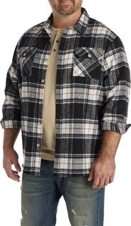 True Nation by DXL Big & Tall Flannel Shirt Jacket
