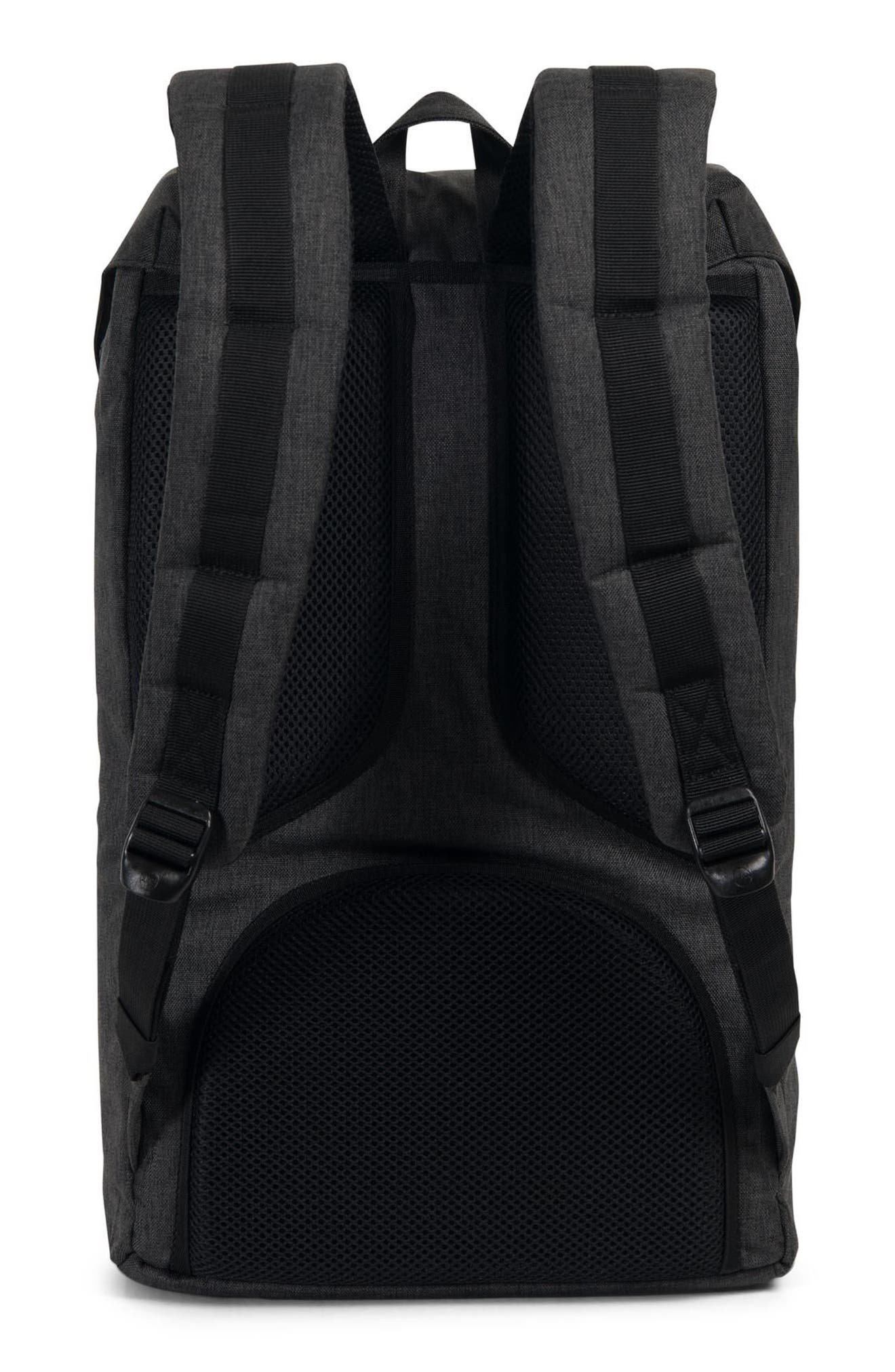 Herschel Supply Co. Little America Backpack, Alternate, color, Black Crosshatch/ Black Rubber