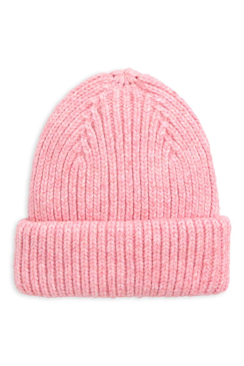Plush Knit Beanie, Main, color, PINK