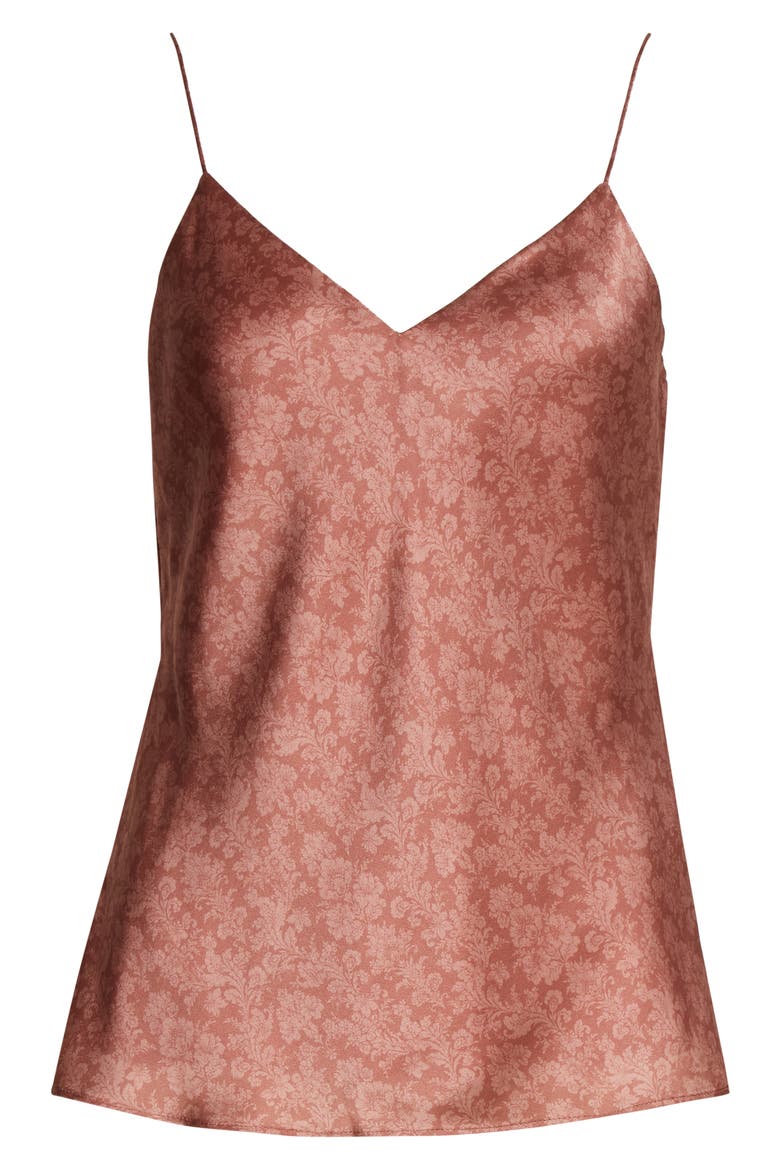 The Raine Silk Camisole, Alternate, color, PINK DAMASK
