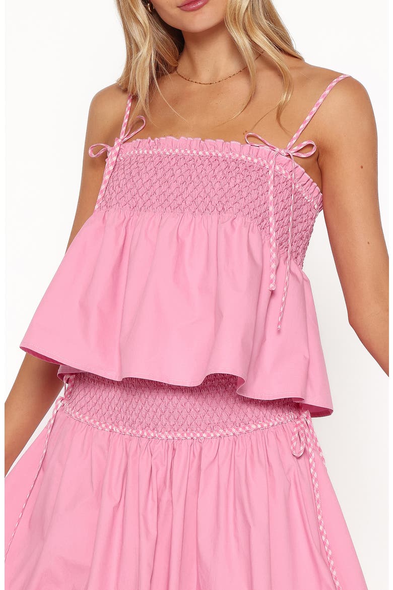 Mireille Babydoll Top, Main, color, PINK
