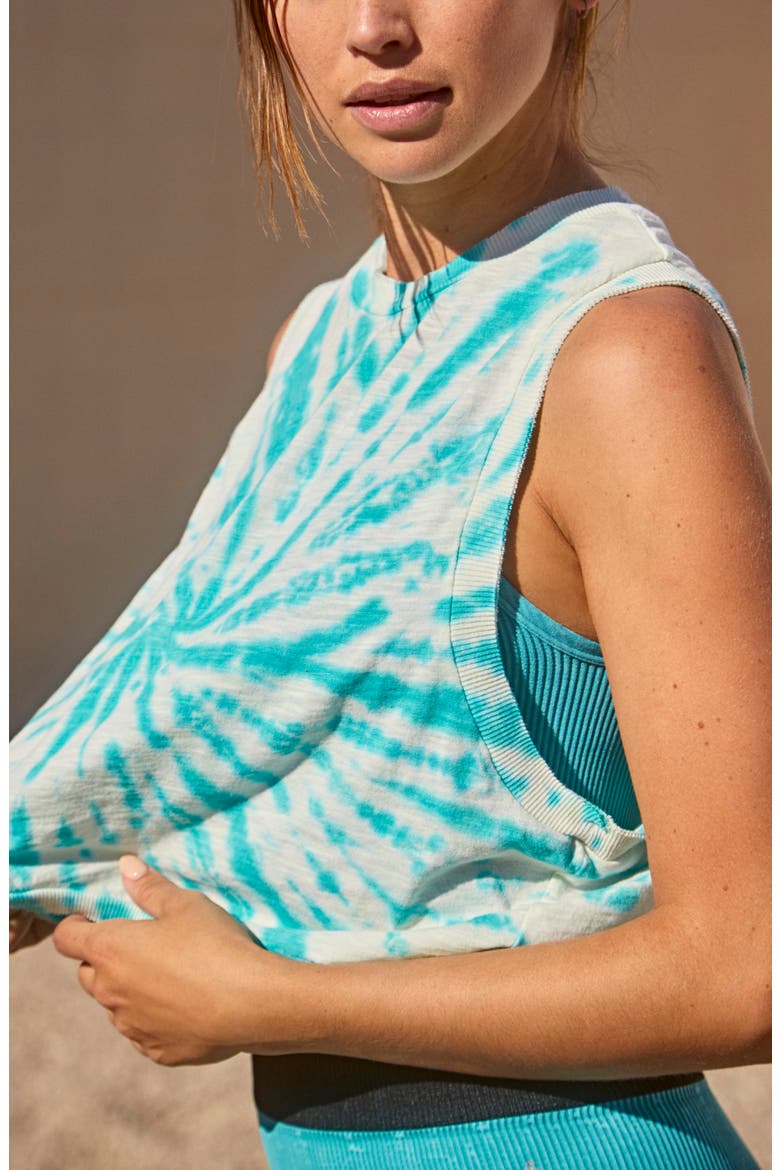 Free People FP Movement Love Tie Dye Tank, Alternate, color, ISLAND HOPPING
