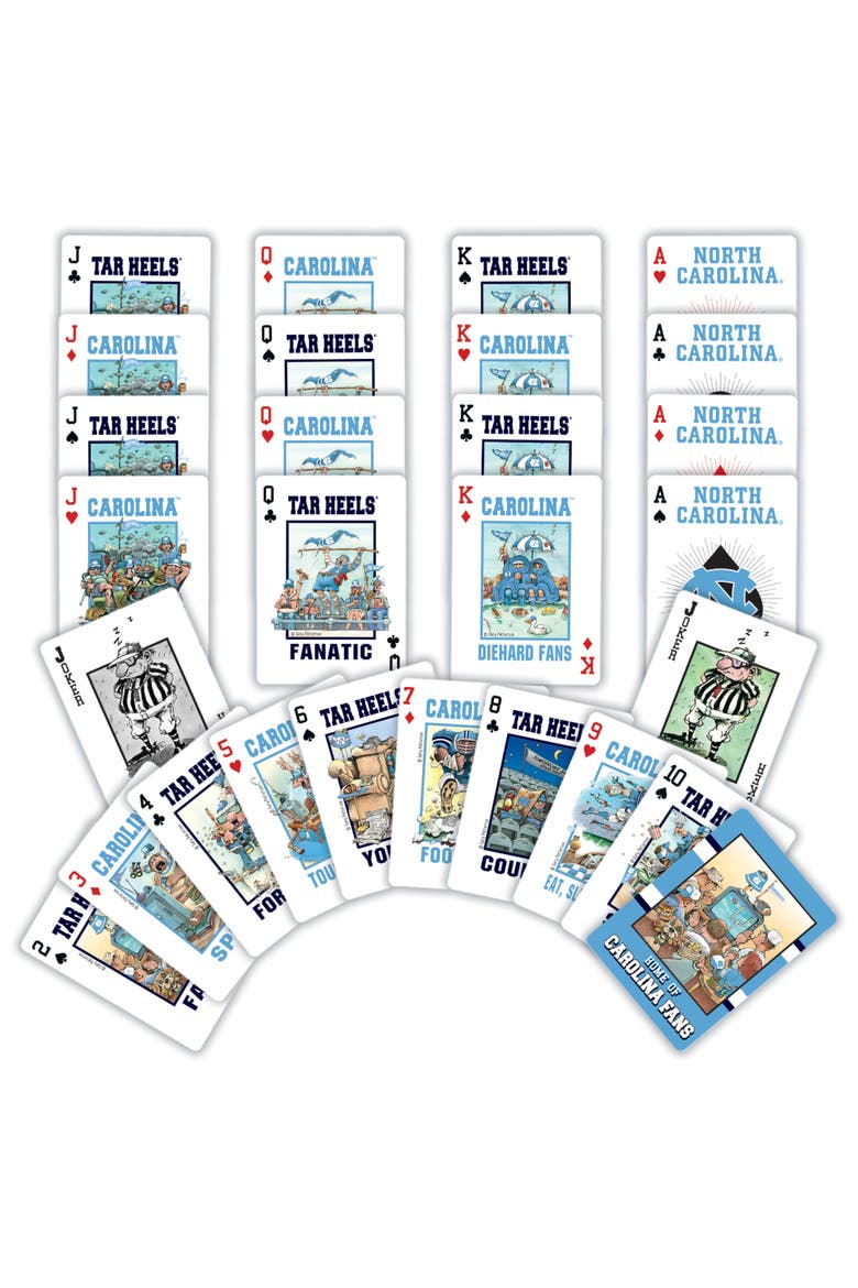 UNC Tar Heels Fan Deck Playing Cards, Alternate, color, Multicolor