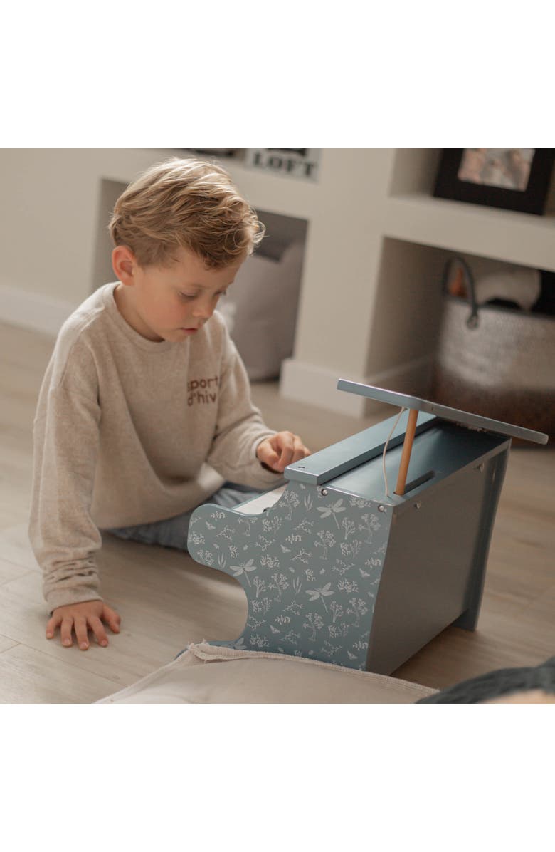 Label Label Wooden Piano Blue Musical Instrument Toy, Dragonfly & Nature, 3+, Alternate, color, Multicolored