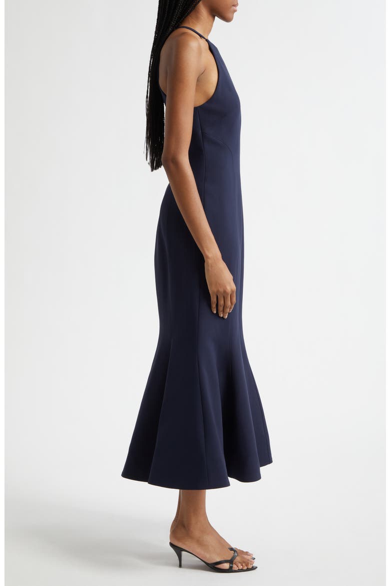 Miriam Sleeveless Trumpet Gown, Alternate, color, NAVY