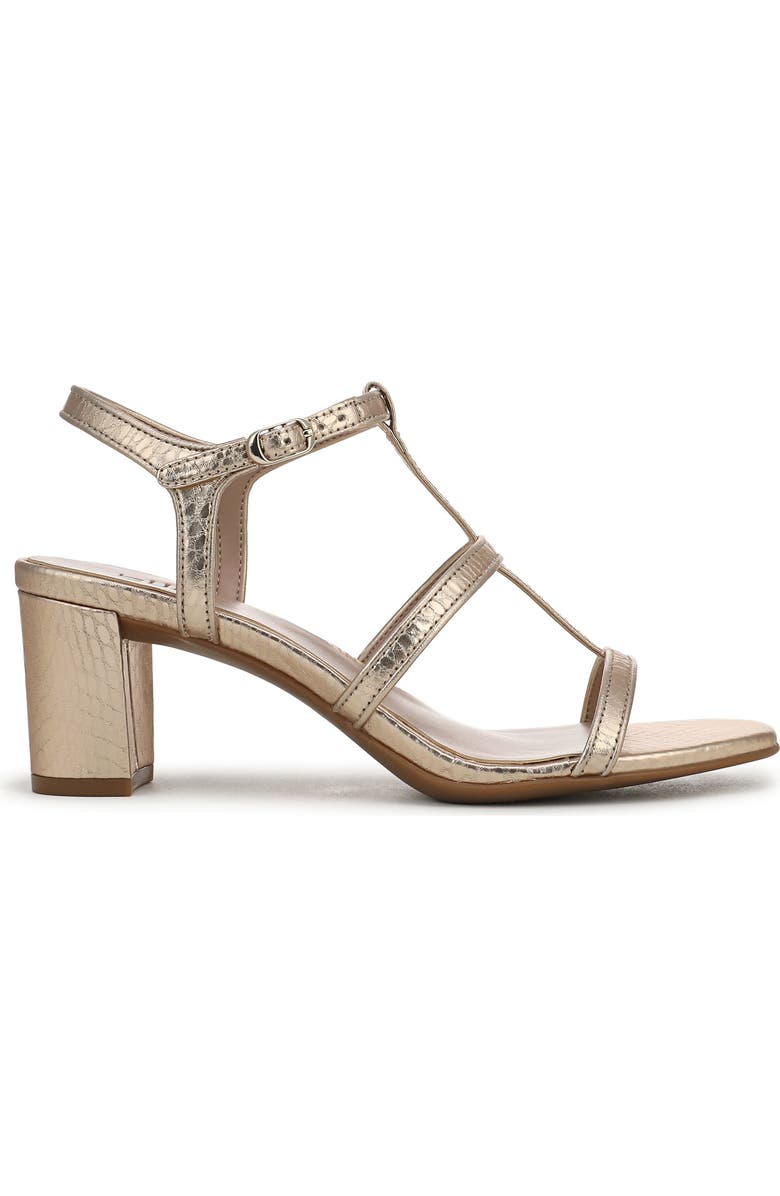 Naturalizer Bristol Cage Sandal, Alternate, color, Champagne Snake Faux Leather