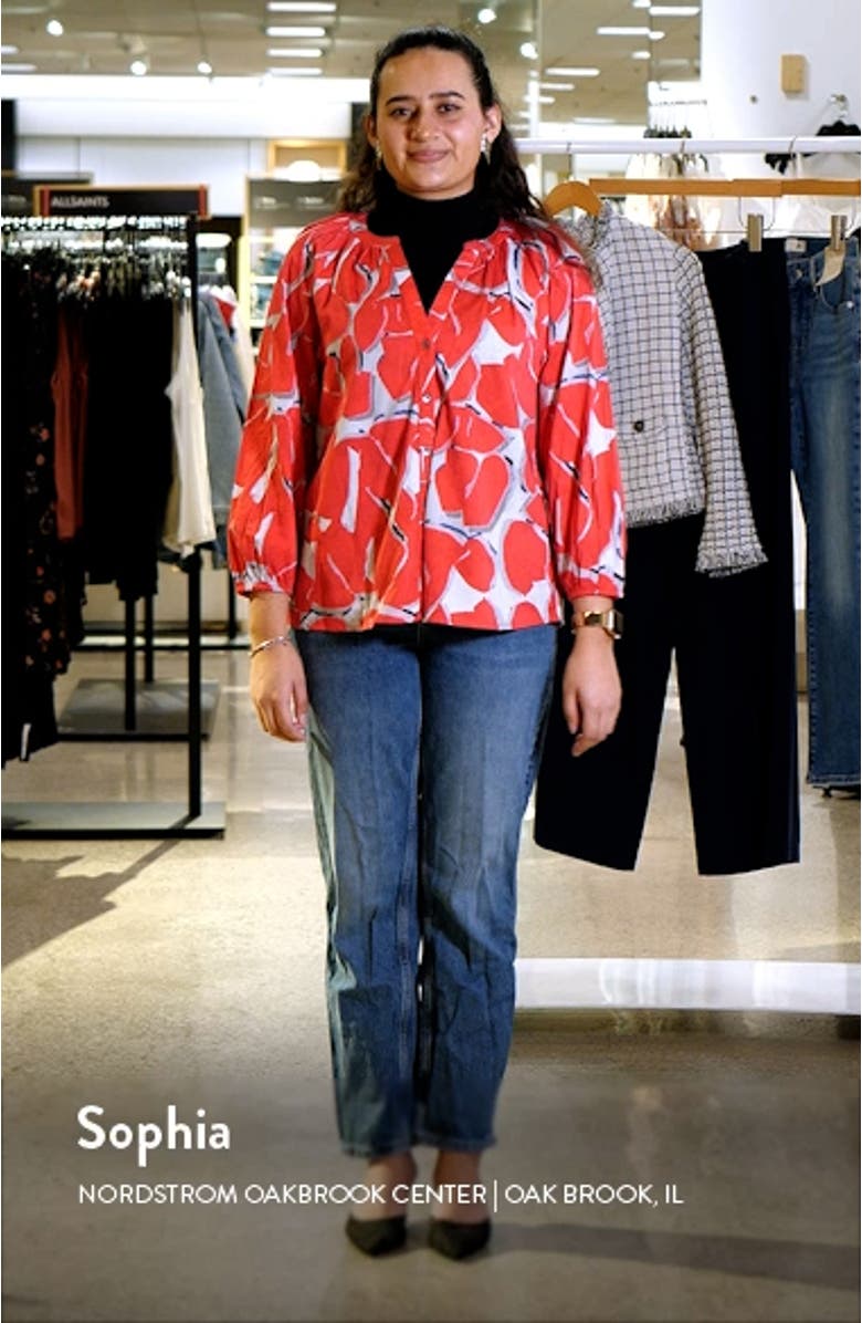 Bold Petals Button-Up Shirt, sales video thumbnail