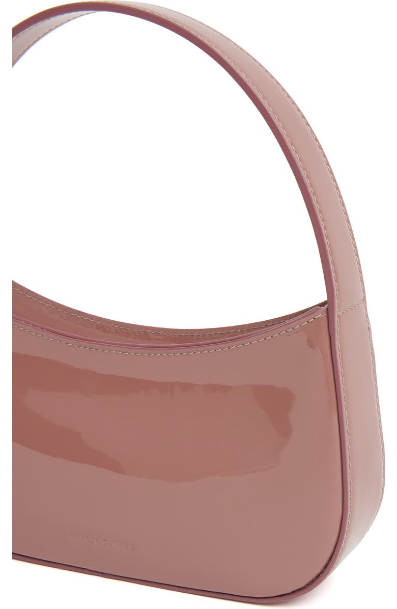 Mansur Gavriel Mini BonBon Patent Leather Shoulder Bag, Alternate, color, Rosewood