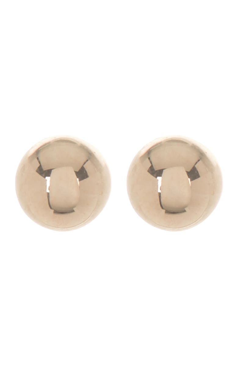 CANDELA JEWELRY 14K Yellow Gold High Polish Ball Stud Earrings, Main, color, Gold