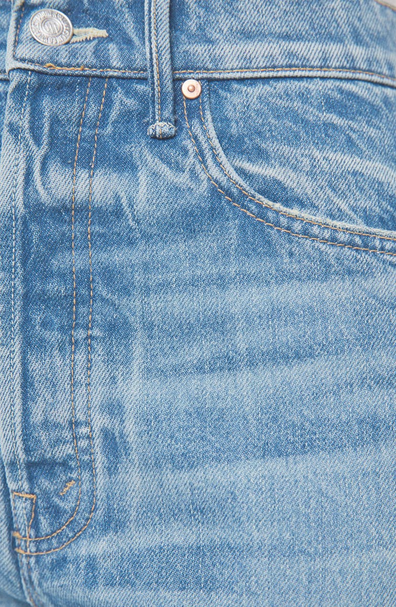 MOTHER Pipe Dream Button Sneak High Waist Wide Leg Jeans Folk Star), Alternate, color, Folk Star