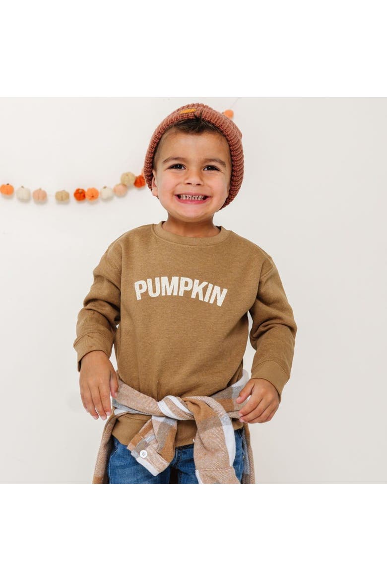 Pumpkin Sweatshirt, Alternate, color, Mocha
