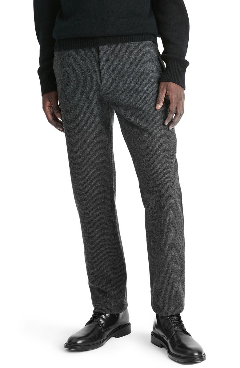 Vince Pinstripe Wool Blend Pants, Main, color,