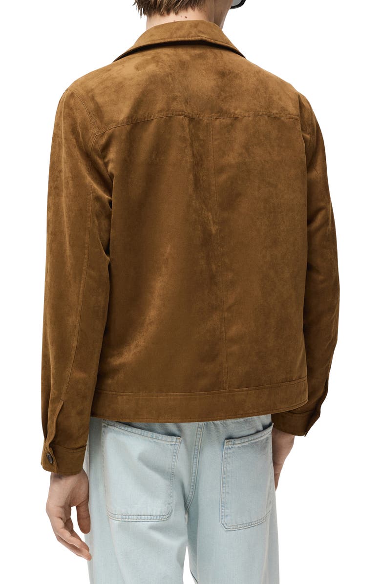 MANGO Faux Suede Overshirt, Alternate, color, 