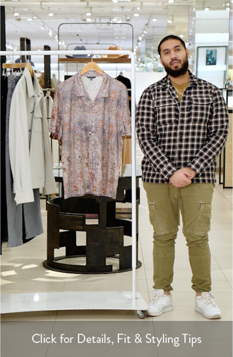 Espino Organic Linen Knit Camp Shirt, sales video thumbnail