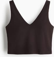 H&M Cropped Sports Top With Softmove