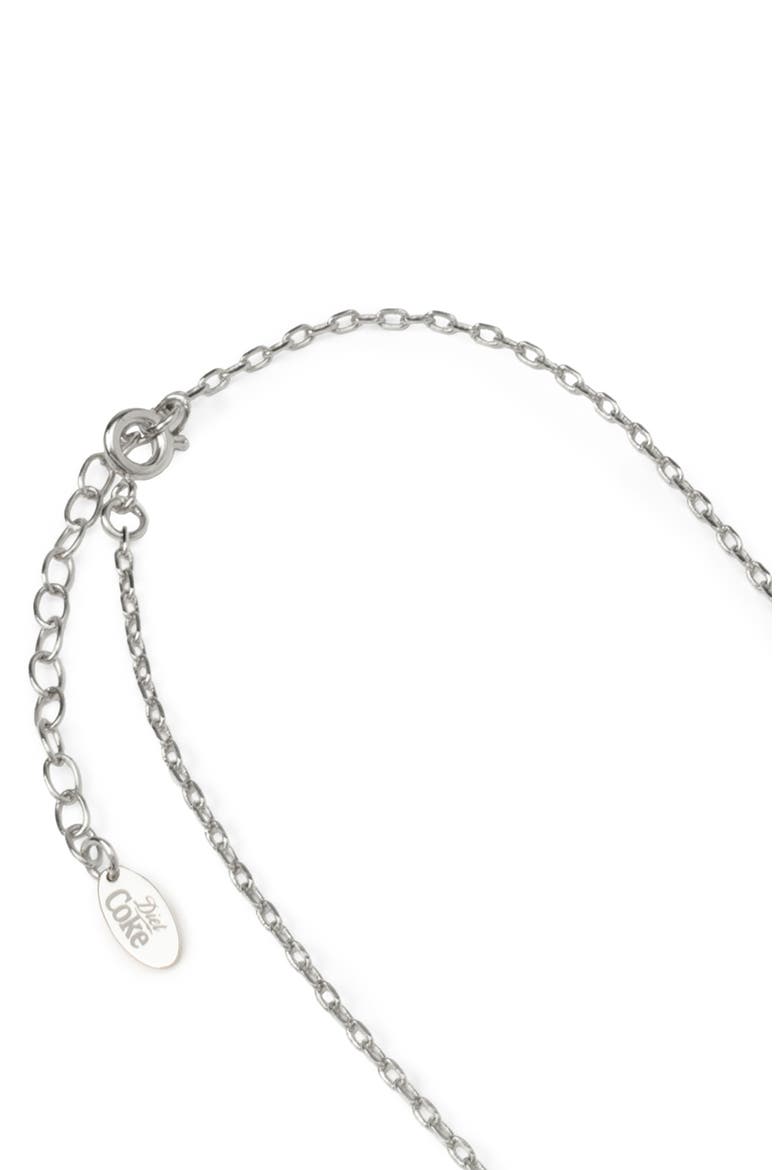 Men's Diet Coke Cap Pendant Necklace, Alternate, color, SILVER
