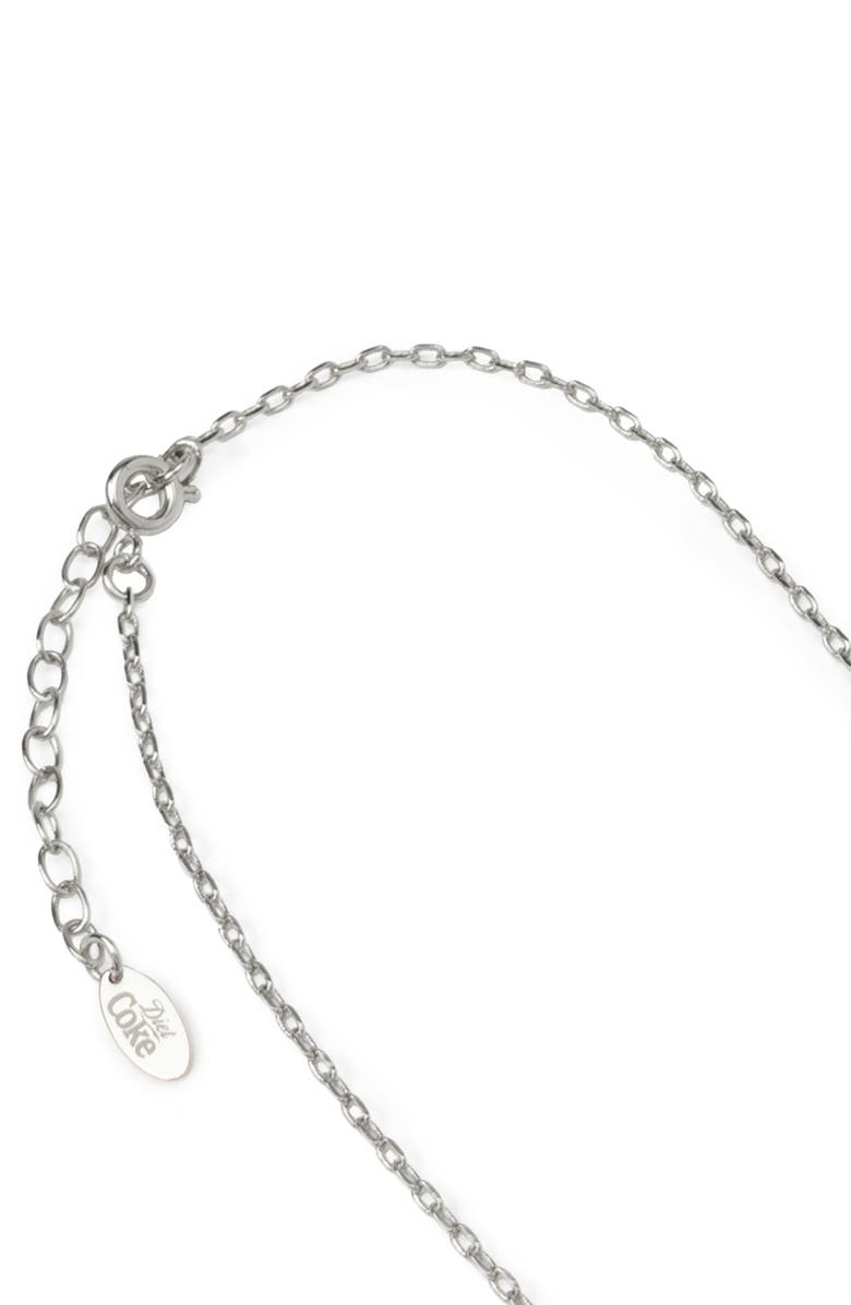 Cufflinks, Inc. Men's Diet Coke Cap Pendant Necklace, Alternate, color, Silver
