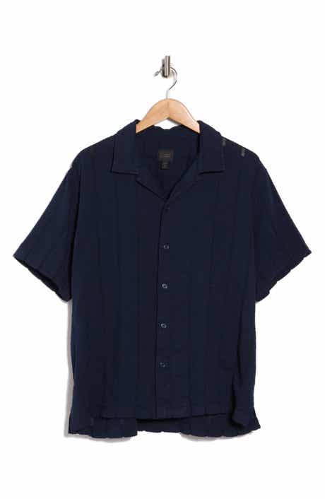 Short Sleeve Seersucker Café Shirt