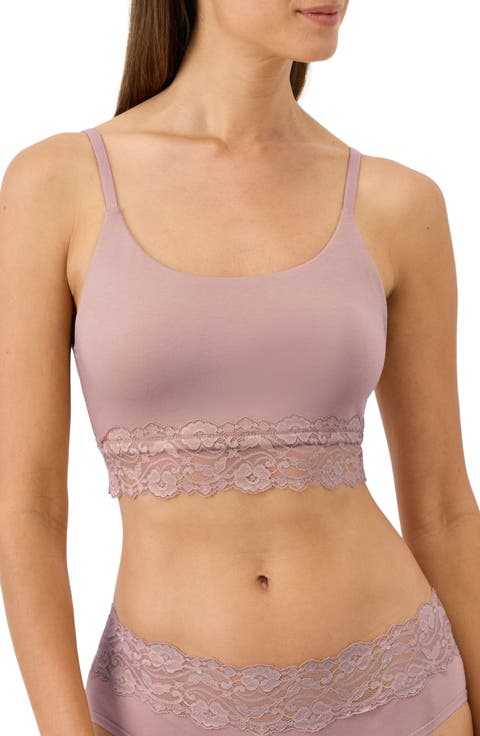 Lace Modern Scoop Bralette Made With Organic Cotton