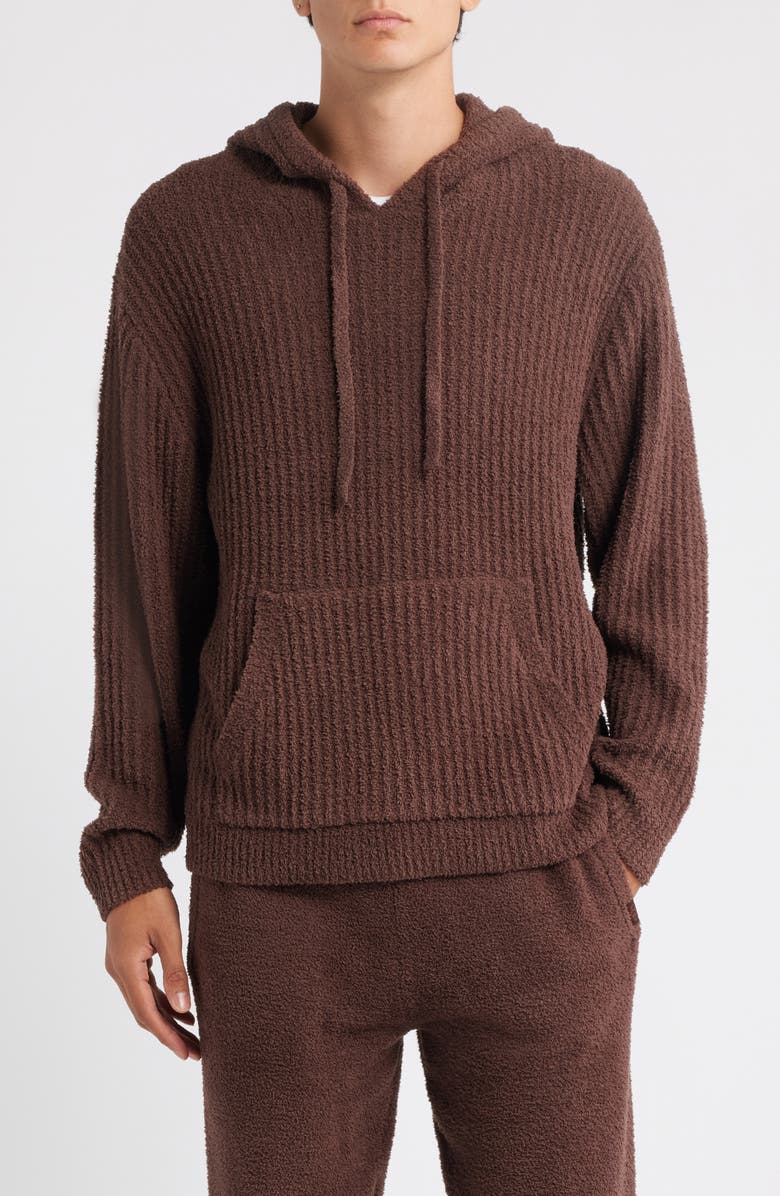 UGG<sup>®</sup> Finnegan Rib Hoodie, Main, color, Cola