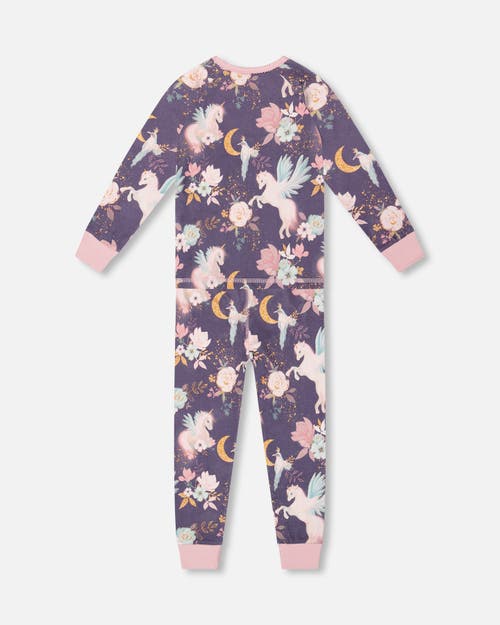 Deux Par Deux Organic Cotton Two-piece Pajamas In Multi
