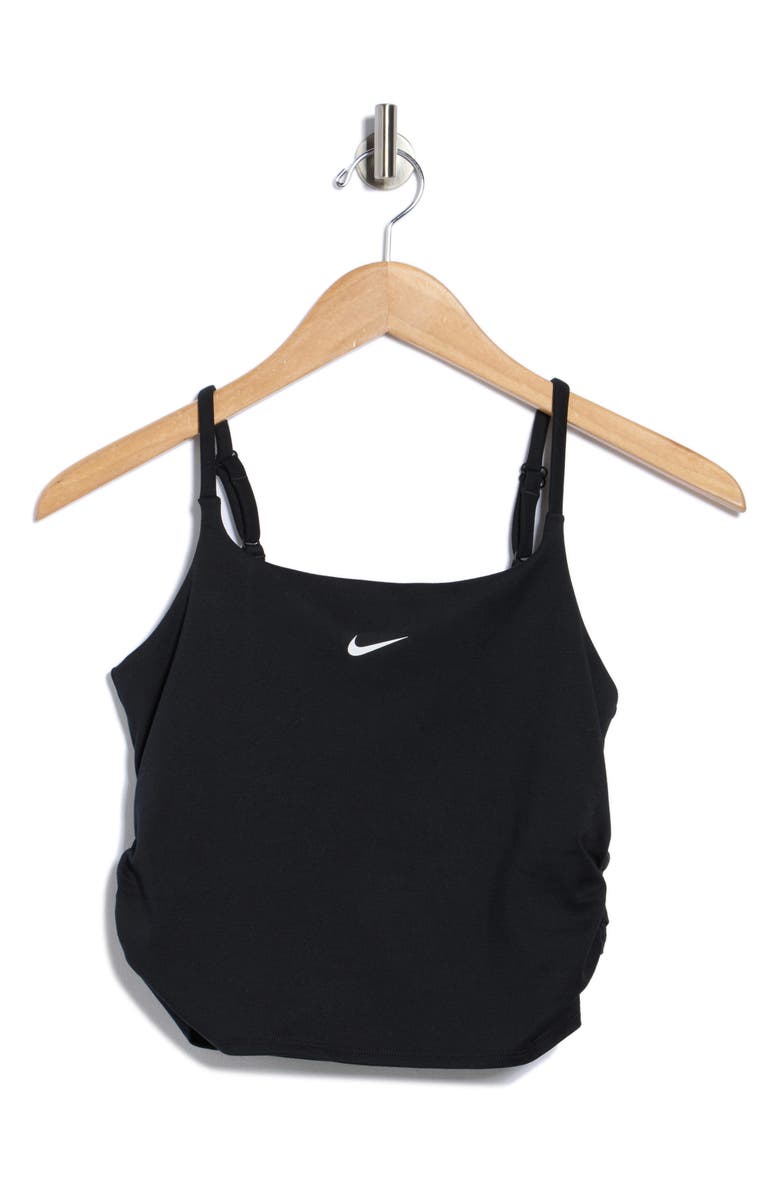 Nike One Dri-FIT Camisole, Alternate, color, Black/ White