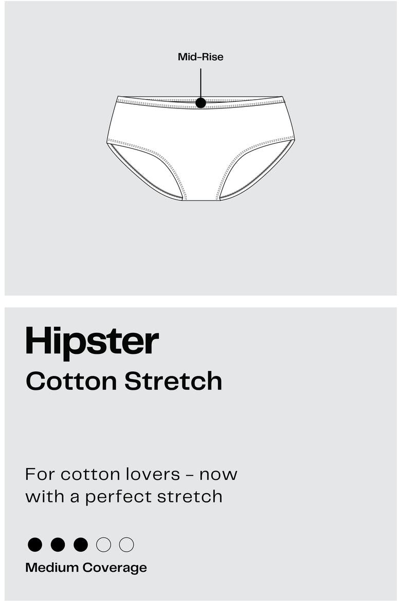 5-Pack Stretch Cotton Hipster Briefs, Alternate, color, BLUE PINK MULTI