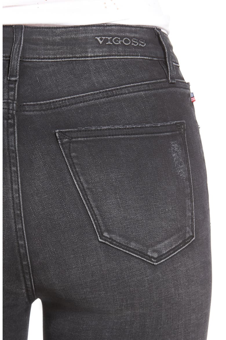 Ace Ripped Super Skinny Jeans, Alternate, color, WASHED BLACK