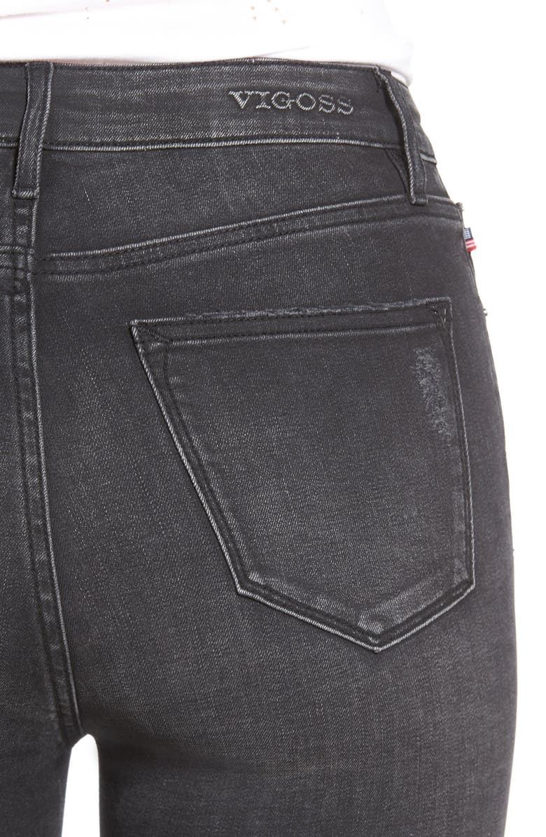 Vigoss Ace Ripped Super Skinny Jeans, Alternate, color, 