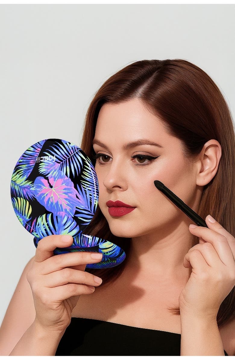 FANCII Taylor LED Compact Mirror, Alternate, color, Neon Oasis