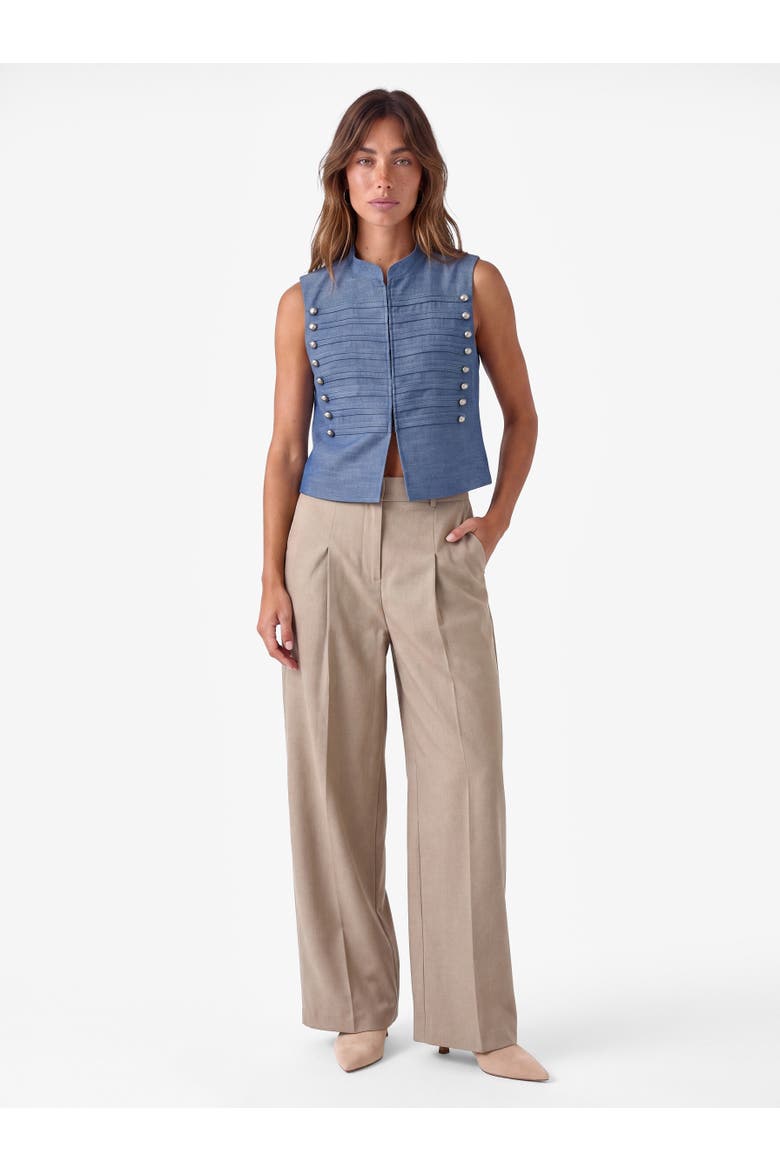 Sleeveless Vest, Main, color, BLUE