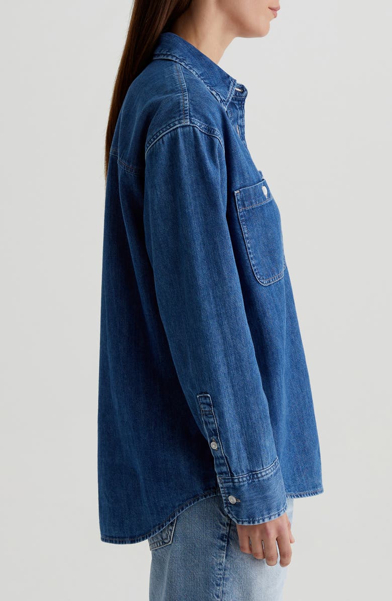 AG Leny Relaxed Fit Denim Button-Up Shirt, Alternate, color, 