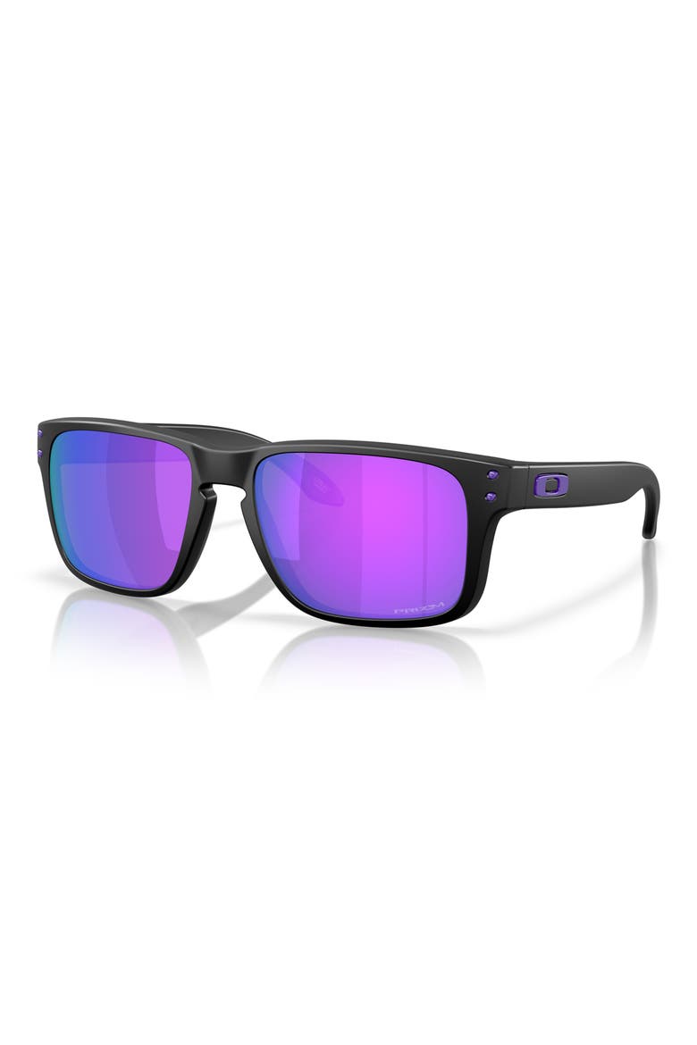 Holbrook S 53mm Square Sunglasses, Alternate, color, MATTE BLACK / PRIZM VIOLET