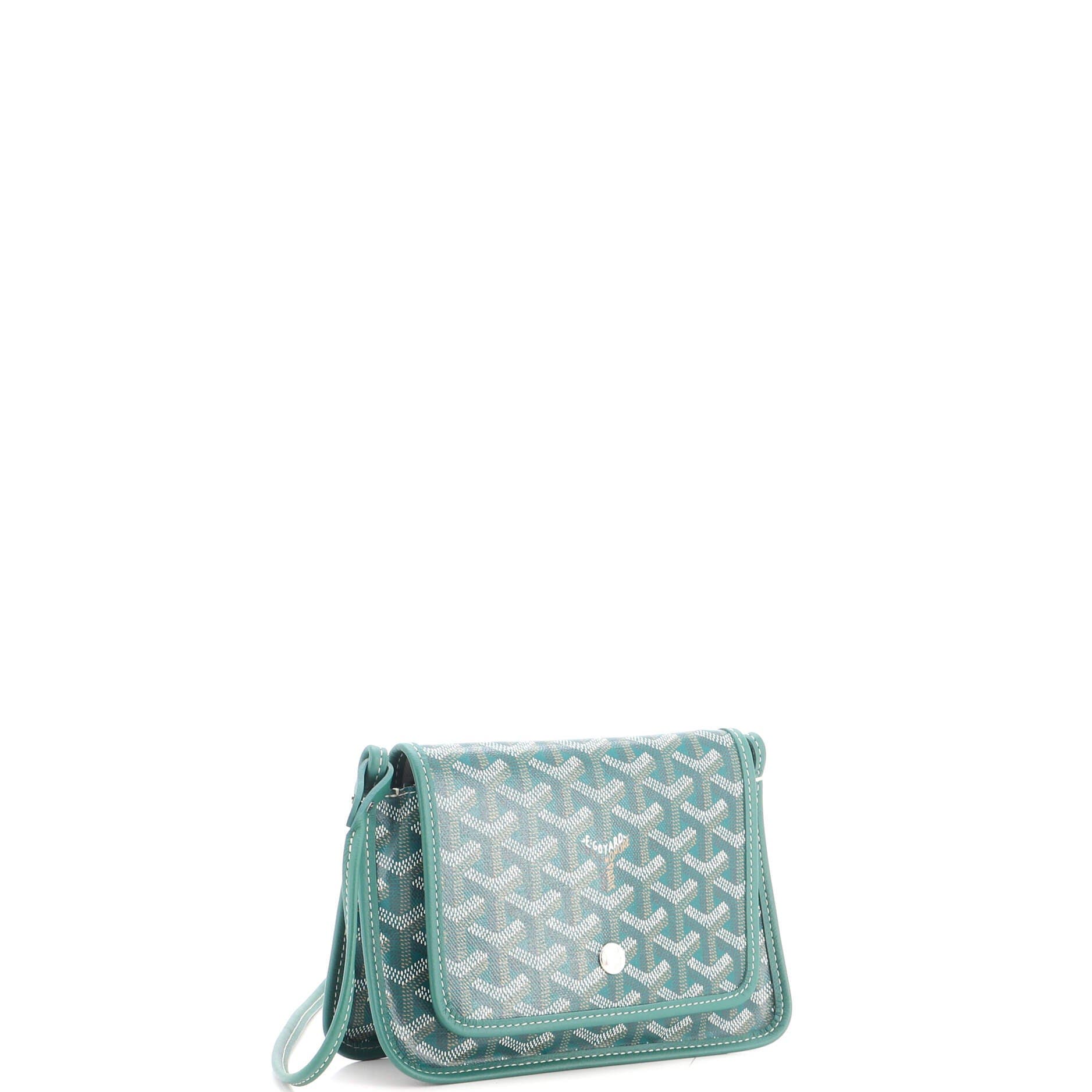 Plumet Clutch Wallet Coated Canvas, Alternate, color, Green