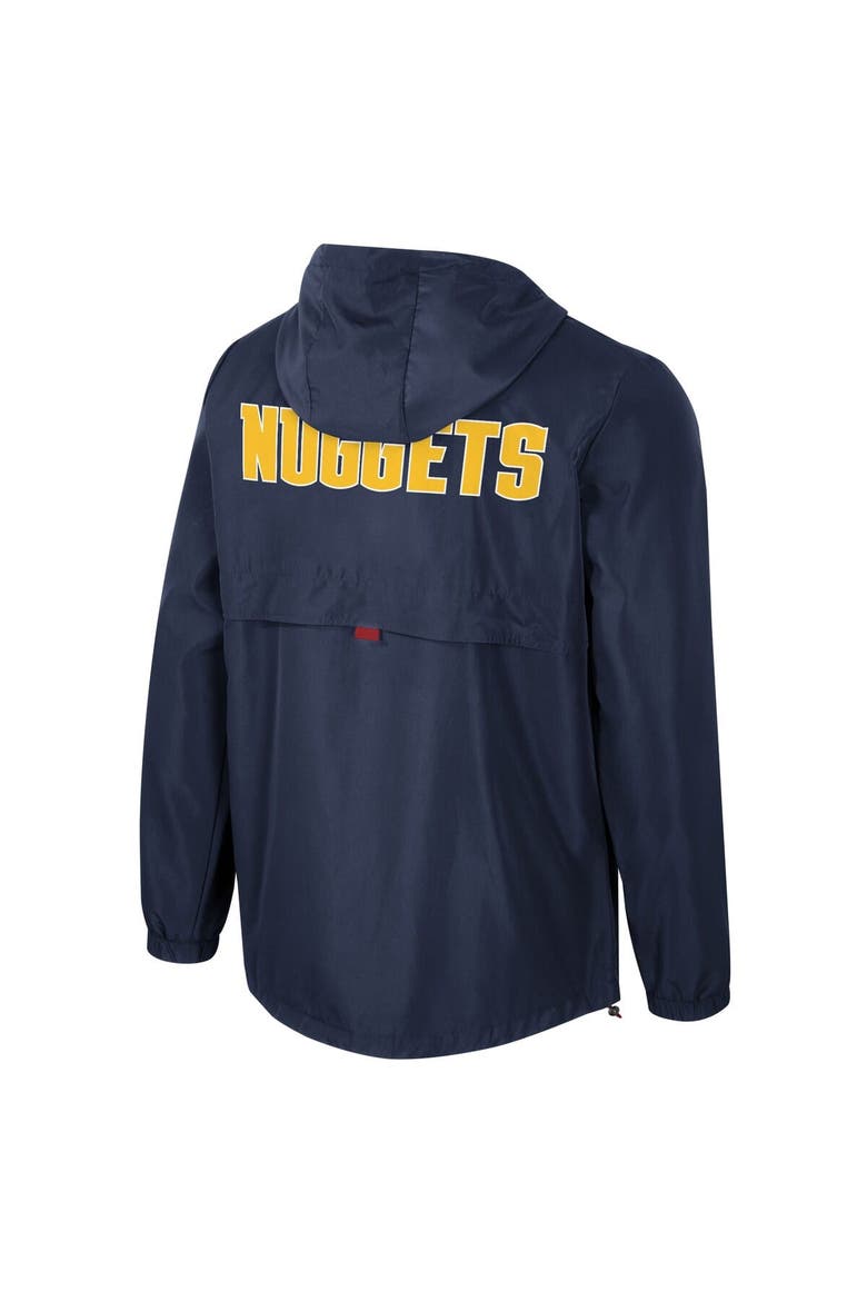 Unisex Stadium Essentials Navy Denver Nuggets Compete Quarter-Zip Windbreaker Jacket, Alternate, color, Navy