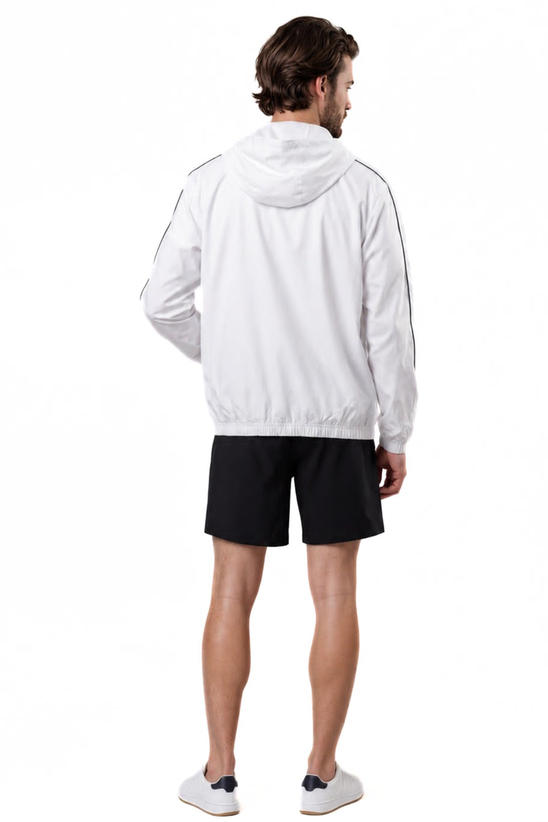 Performance Full Zip Windbreaker, Alternate, color, White/Peacoat