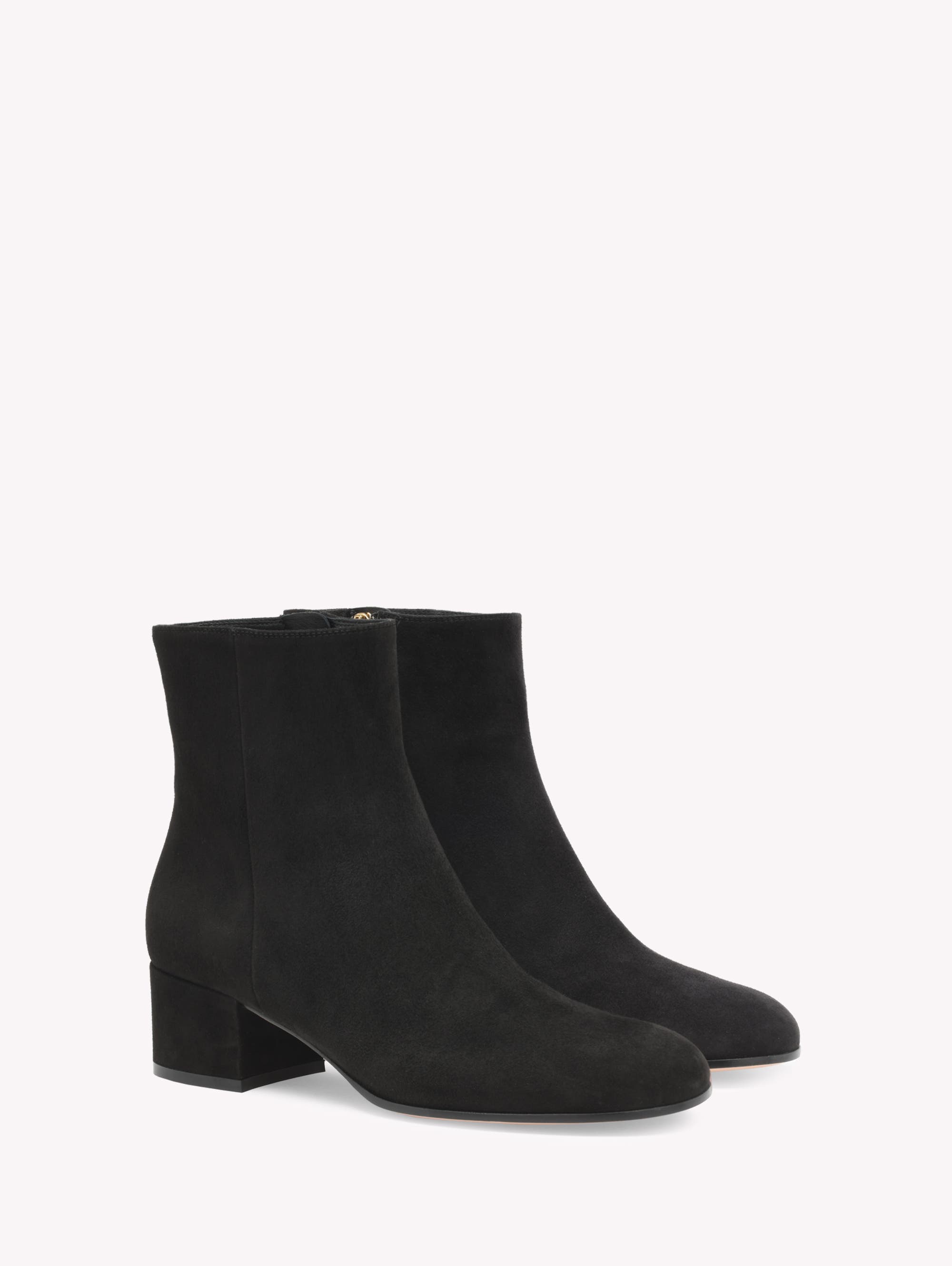 Joelle 45 Booties, Alternate, color, Black Suede