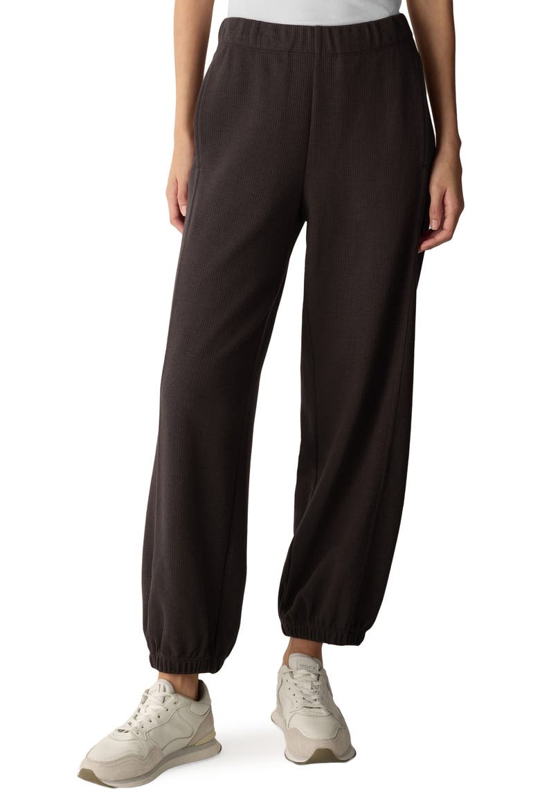 Waffle Ankle Jogger Pants, Main, color, COFFEE