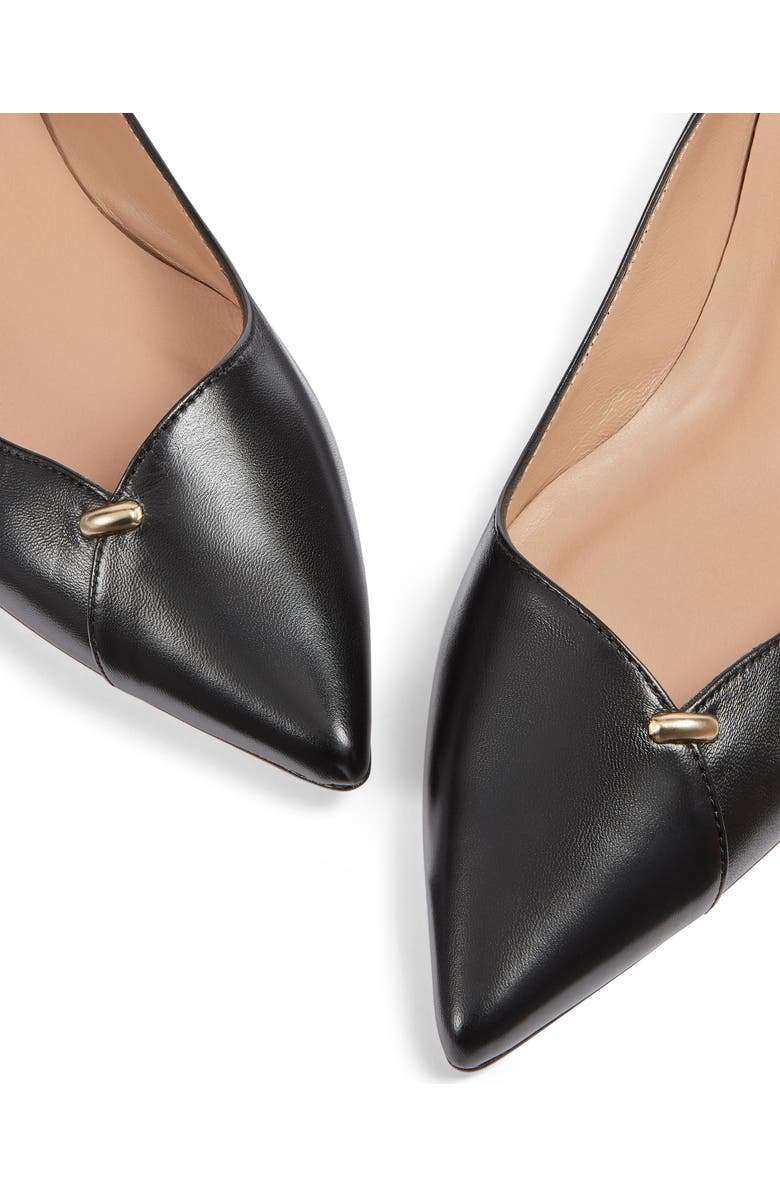 LK Bennett Cally Pointed Toe Flat, Alternate, color, Black