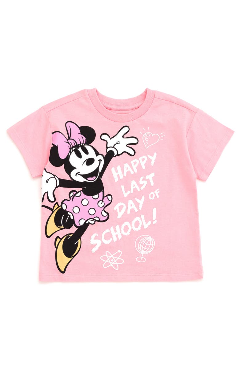 Disney T-Shirt, Main, color, Last Day Of School, Peach
