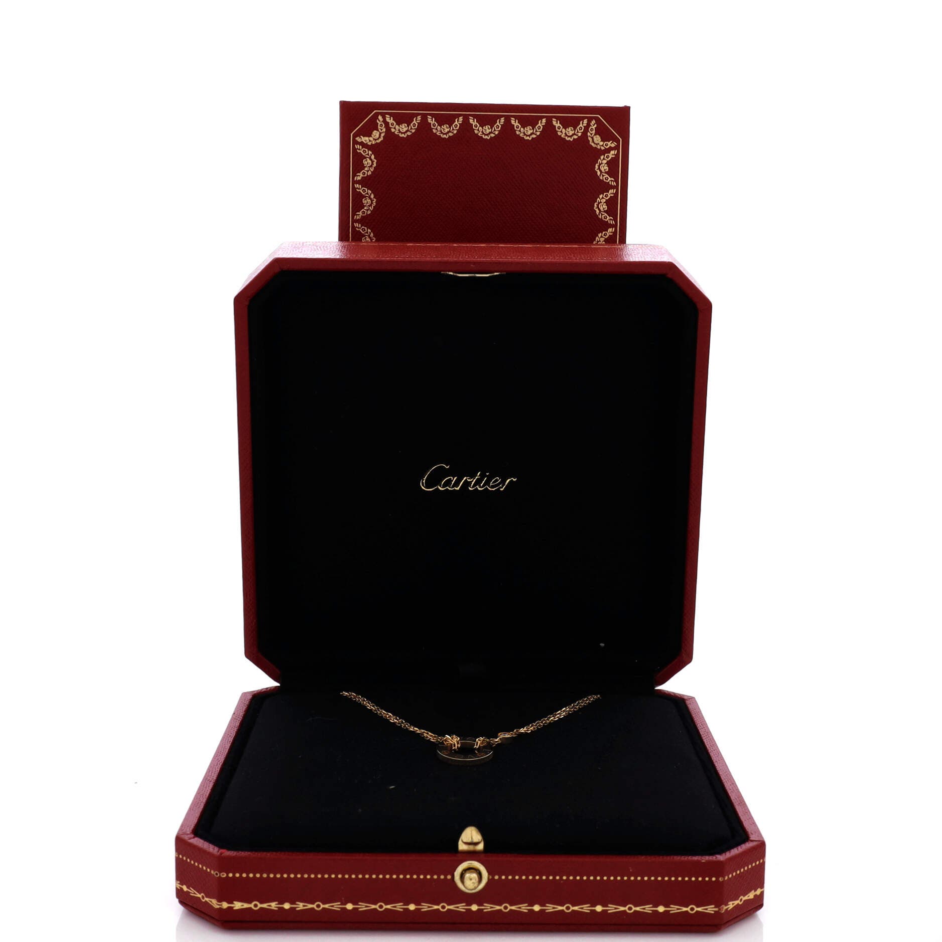 2 Diamonds Love Pendant Necklace 18K Yellow Gold and Diamonds, Alternate, color, Metallic Gold