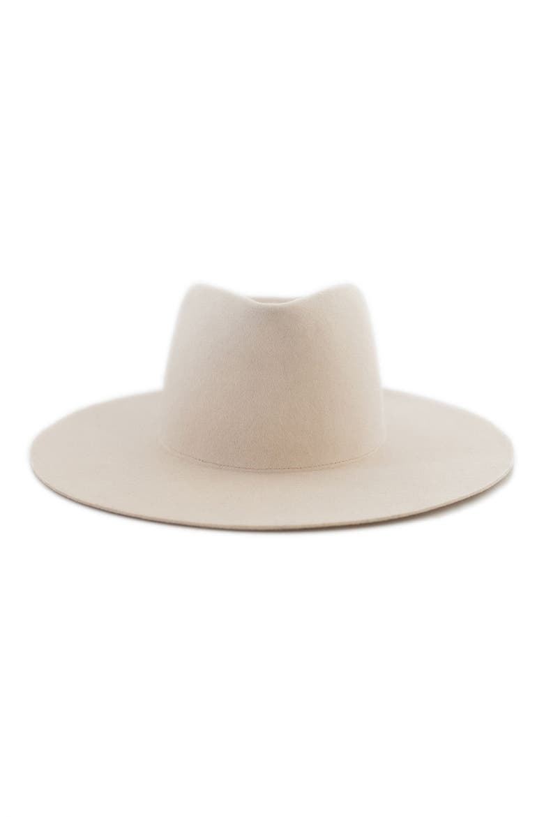 Dakota Wide Brim Felt Hat, Main, color, CREAM