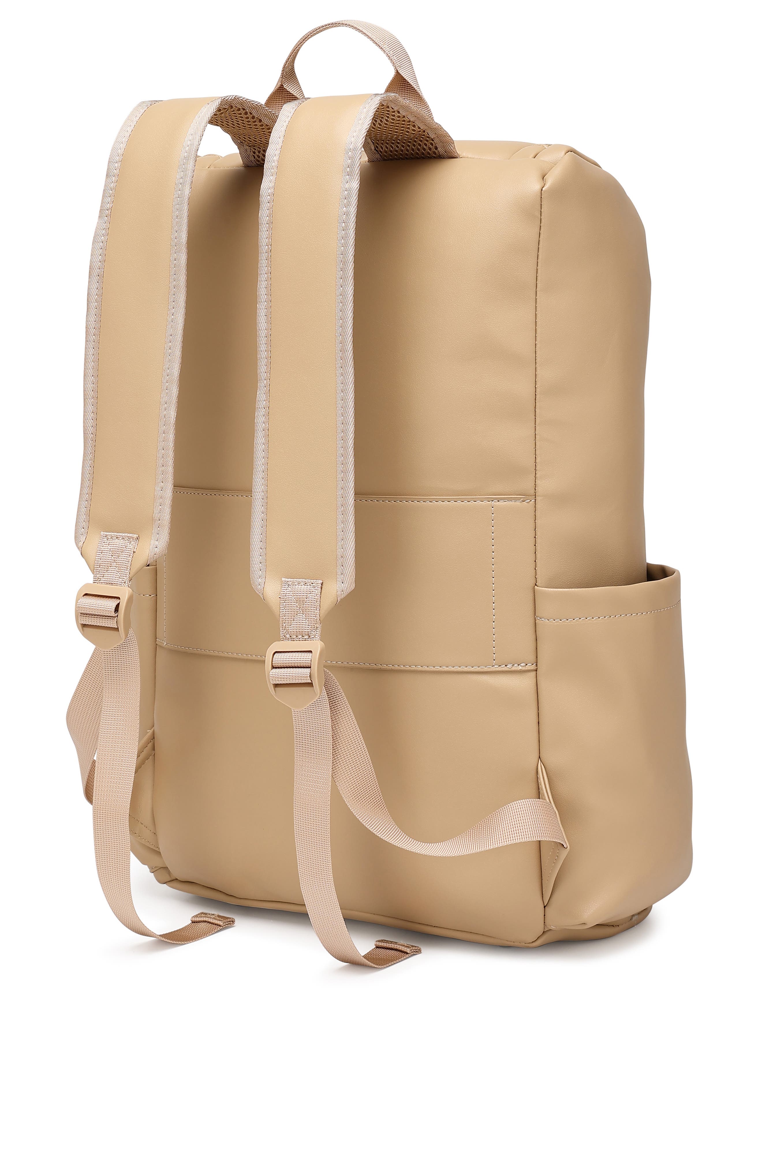 ELLE Roamer 22L Vegan Leather Backpack, Alternate, color, Nude