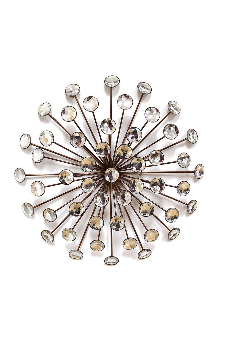 PARKLAND COLLECTION Gold Acrylic Burst Wall Decor, Main, color, Gold