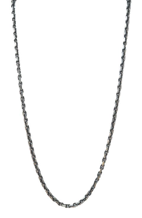 Romero Sterling Silver Cable Chain Necklace