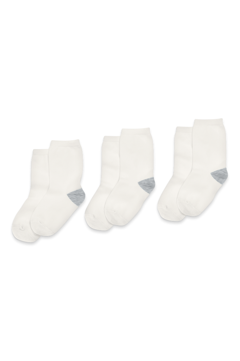 Kids Crew Sock 3-Pack, Alternate, color, White