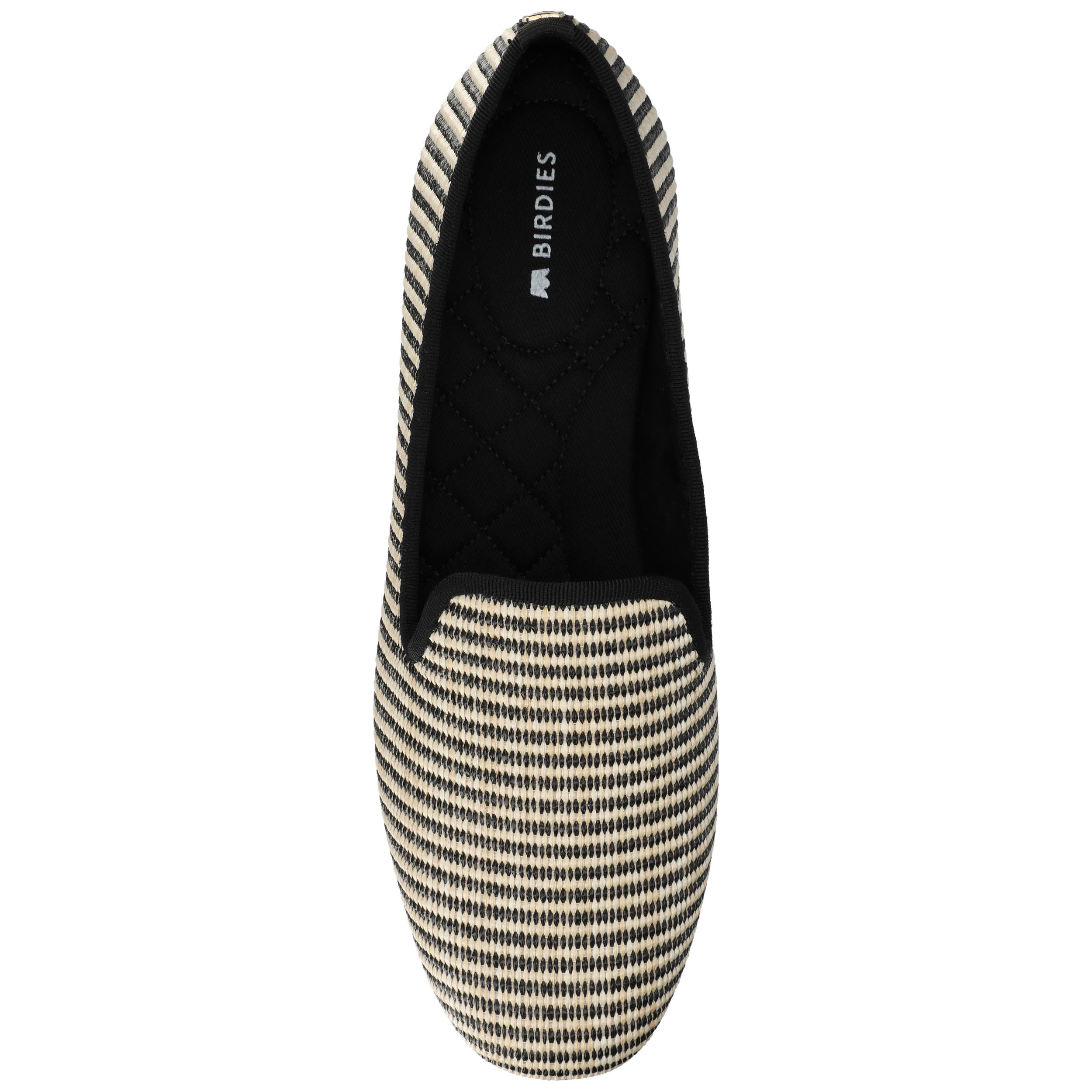 Birdies The Starling, Alternate, color, Black/Off White Raffia