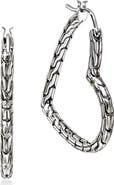 John Hardy Essentials Heart Hoop Earrings