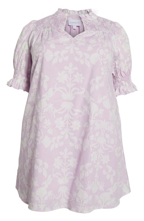 Sugarlips Emme Floral Print Cotton Shift Dress In Multi